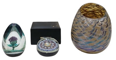 Lot 617 - PETER LAYTON; a modern contemporary art glass...