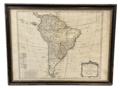 Lot 170 - An 18th century map, 'South America From the...