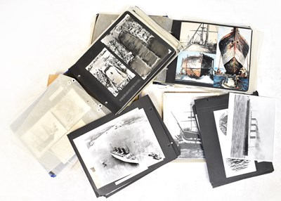 Lot 284 - Two albums of pictures of tall ships and ocean...