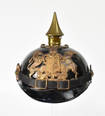 Lot 543 - An Imperial German Ersatz tin Pickelhaube for...