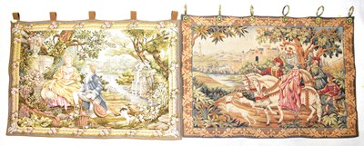 Lot 714 - Two Franklin Mint 1987 French made embroidered...