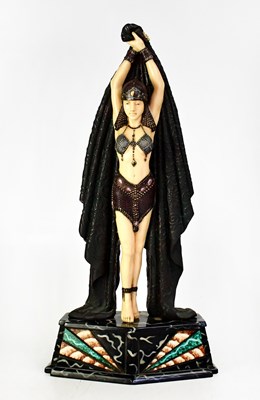 Lot 559 - VERONESE; an Art Deco style resin figure of a...