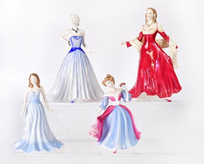 Lot 171 - ROYAL DOULTON; four boxed figures, comprising...