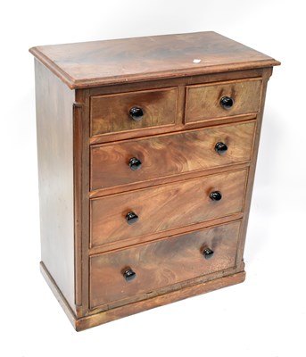 Lot 85 - A mahogany chest of drawers of small...
