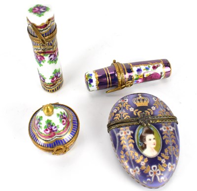 Lot 409 - LIMOGES; three late 19th/early 20th...