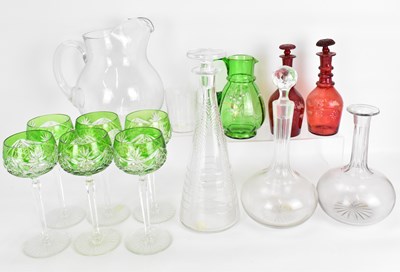 Lot 464 - WEBB CORBETT; an Art Deco cut glass decanter...