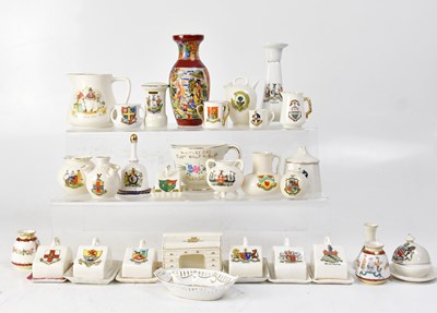 Lot 207 - A quantity of crested ware, mainly cheese...