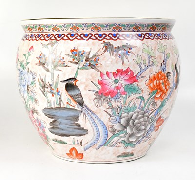 Lot 552 - A large 20th century Chinese fish bowl,...