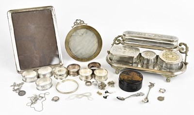 Lot 2445 - A&J ZIMMERMAN; a hallmarked silver circular...