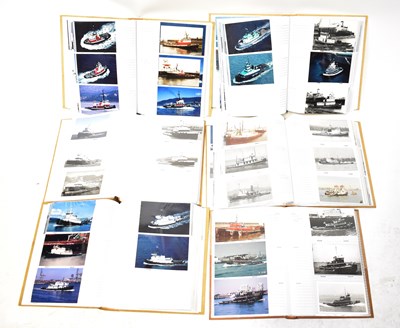 Lot 270 - Six albums of tugboat photographs from around...