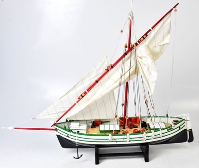 Lot 500A - A model of a sailing ship, named S. Lucia, in...