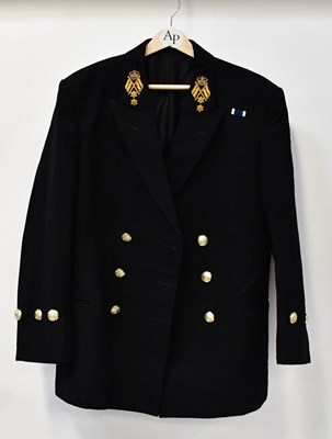 Lot 245 - A British Royal Navy black dress tunic, style...