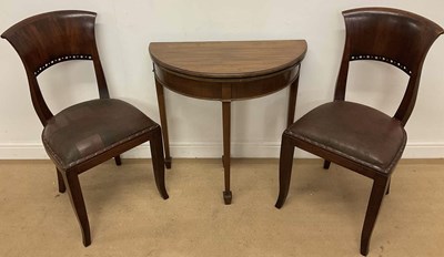 Lot 719 - A mahogany hall table, 76 x 78 x 38cm...