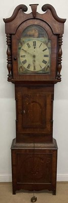 Lot 660 - A 19th century thirty hour longcase clock,...