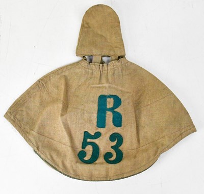 Lot 528 - A late 19th/early 20th century beige linen...