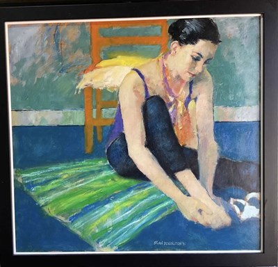 Lot 382 - BRIAN DENINGTON; oil on board, study of a...