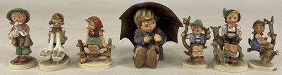 Lot 174 - HUMMEL; a collection of seven figures to...