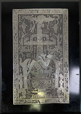 Lot 431 - A large South American inspired white metal...