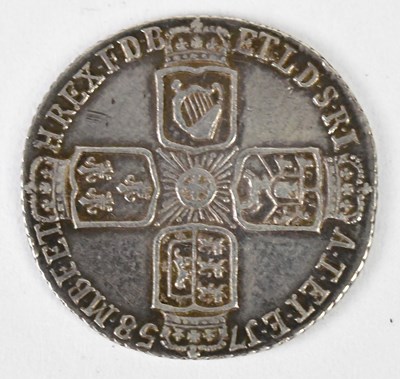 Lot 999 - A George II (1727-60) sixpence, 1758.