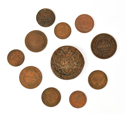 Lot 1007 - A quantity of Imperial Russian coinage, to...