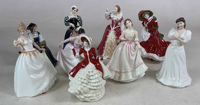 Lot 146 - ROYAL DOULTON; nine boxed figures, including...
