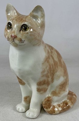 Lot 214 - WINSTANLEY; a cat, in the sitting position,...