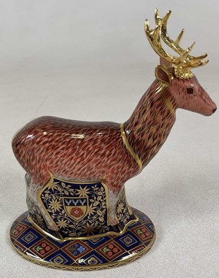 Lot 199 - ROYAL CROWN DERBY; a figure of 'The Heraldic...