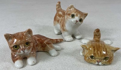 Lot 217 - WINSTANLEY; three small ginger kittens in...