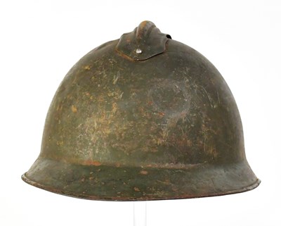 Lot 498 - A French M26 helmet with corrugated liner...