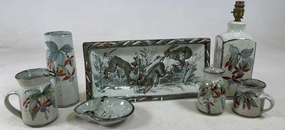 Lot 192 - COLIN KELLAM; seven pieces of studio pottery...