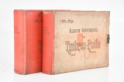 Lot 744 - WORLD STAMPS; in two Maury Universel albums,...