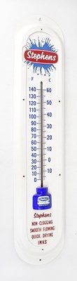 Lot 632 - A Stephens Ink branded advertising thermometer,...