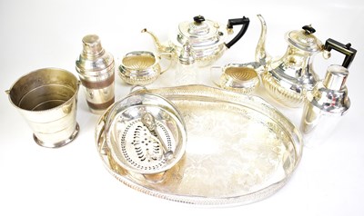 Lot 798 - A quantity of silver-plated wares including a...