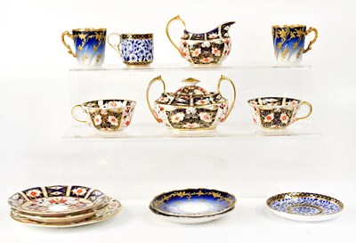 Lot 184 - ROYAL CROWN DERBY; an Imari part tea and...