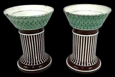 Lot 186 - WEDGWOOD; a pair of early 19th century...