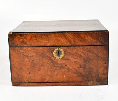 Lot 616 - A Victorian rosewood jewellery box, the top...