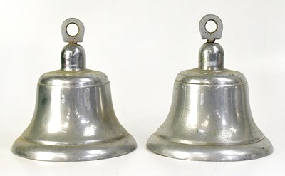 Lot 785 - A pair of chrome-plated bells, possibly from a...