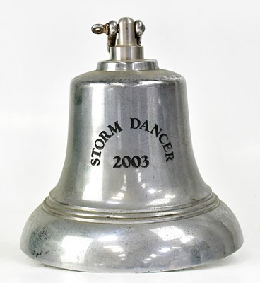 Lot 248 - A large chrome-plated cast metal ship's bell,...