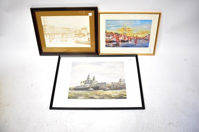 Lot 298 - Four maritime prints comprising after Samuel...