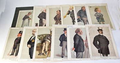 Lot 731 - Eleven Vanity Fair Men of the Day prints,...