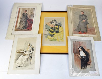 Lot 729 - Five Vanity Fair prints of women, comprising...