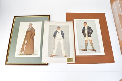 Lot 730 - Three Vanity Fair prints relating to the...