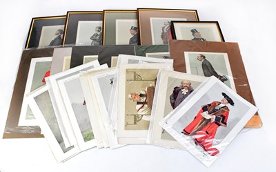 Lot 741 - Fifteen Vanity Fair prints relating to the...