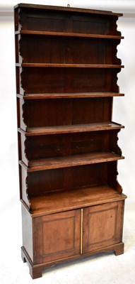 Lot 90 - A late 19th century mahogany waterfall...