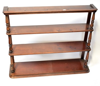Lot 83 - A 19th century set of open back wall...