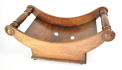 Lot 639 - A 19th century mahogany cheese wheel coaster,...
