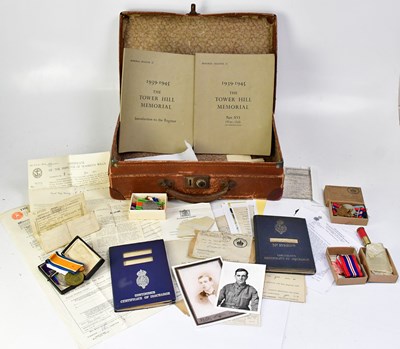 Lot 426 - A WWI medal group awarded to 203482 Private...