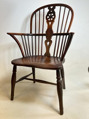 Lot 700 - An early/mid 19th century ash and elm hoop...