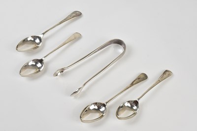 Lot 2222 - UTTLEY & CO; a George V hallmarked silver pair...