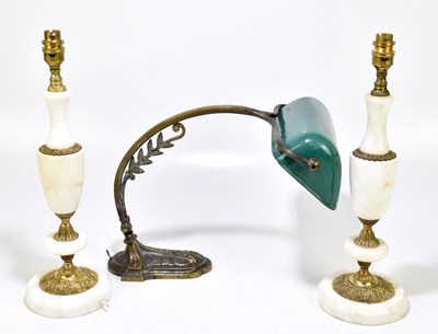 Lot 1531 - CHARLES RANC; an Art Nouveau bronze desk lamp